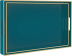 MAONAME Green Serving Tray Set of 2, Plastic Decorative Tray by MAONAME