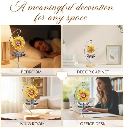 Dragonfly Sunflower Gifts for Women - Dragonflies Christian Desk Decor - Image 4