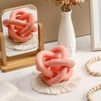 Yalikop 3 Link Wood Knot Decor Rustic Table Shelf Accents, Pea-Pink - Image 6