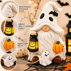 Lighted Halloween Gnome Decor Resin Ghost Figurine Gifts - Image 4