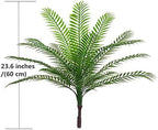 CATTREE Artificial Palm Tree Plant, Fake Tropical Plants with Faux Greenery Plastic Leaves Shrubs Boston Fern Bushe for Indoor Outdoor Modern Decoration in Pot for Home Garden Office Wedding Décor - Image 5