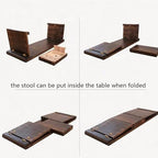 HEXEH Side Table Wooden Floor Table - Image 6