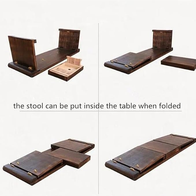 HEXEH Side Table Wooden Floor Table - Image 6
