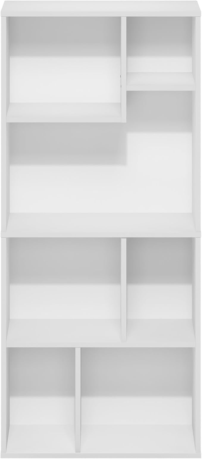 Furinno DALY Book Shelf, 7-Cube Bookshelf, Cube Storage Organizer Bookcase - Image 6
