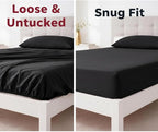 Stretchy Queen Fitted Sheet for 4 Inch Low Profile Mattress - Image 3
