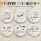 Christian Gift Home Decor Ceramic Scripture Bible Verses Coasters Set of 6 - Image 6