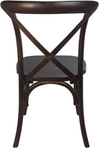 EMMA + OLIVER Walnut X-Back Chair - Image 4