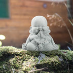 Landical Buddha Sandstone Statues Zen Monk Sculptures,Prayer Buddha - Image 6