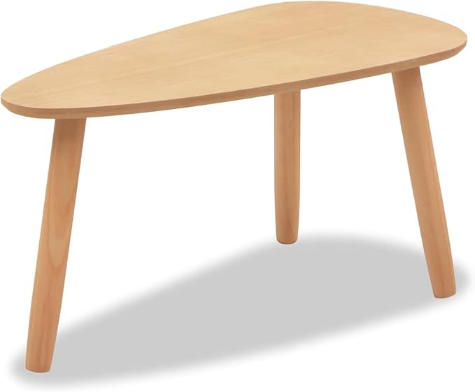 Gecheer Scandinavian Style Solid Pine Wood Coffee Tables - Image 6