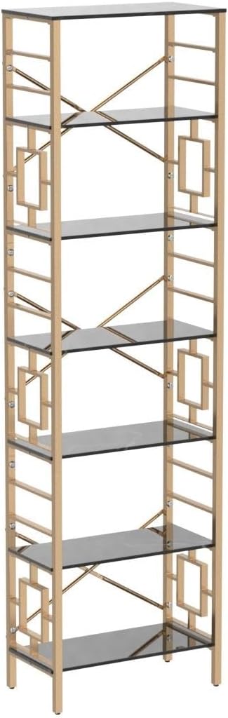 HOMISSUE Bookcase, 7-Tier Tall Bookshelf Metal Bookcase and Bookshelves - Image 5
