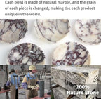 7" Natural Marble Bowl Luxury Decorative Bowl for Home Decor - Image 3