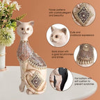 Cat Figurines Home Decor,Boho Cat Decor for Shelf,Birthday Gifts for Women - Image 3