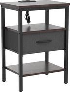 SUPERJARE Nightstand Set of 2, Bed Side Tables - Image 5