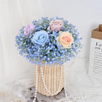 Dolicer 10 Pcs Babys Breath Artificial Flowers Blue Fake Babys Breath - Image 2