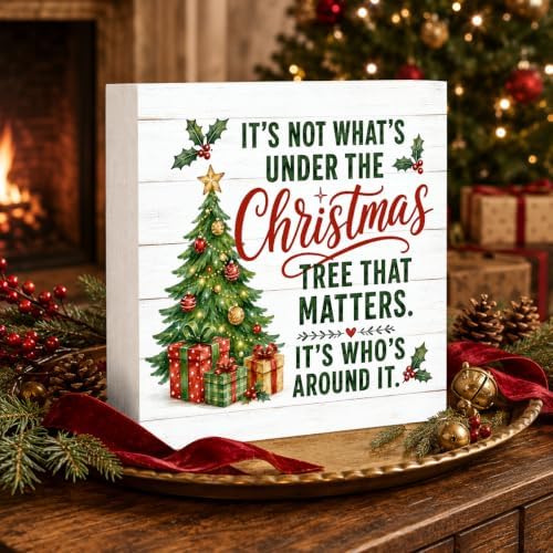 Christmas Decorations Just A Girl Who Loves Christmas Tree Wood Box Sign - Image 3