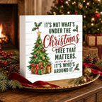 Christmas Decorations Just A Girl Who Loves Christmas Tree Wood Box Sign - Image 3