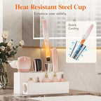 Lifewit Hair Tool Organizer Dryer Holder Countertop with 4 Cups, White - Image 4