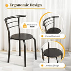 Shahoo 3-Piece Wooden Dining Table Set, Kitchen Breakfast Nook Sets - Image 6