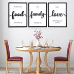3D Wood Bless The Food Before Us Wall Decor, 36" x 16" Framed Kitchen Wall Art for Dining Room Wall Decor(Ready to Hang, 12x16 inches, Set of 3, Framed) - Image 5
