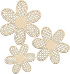 Maitys 3 Pcs Boho Daisy Flower Wall Decor Nursery Art, Wooden Color - Image 6
