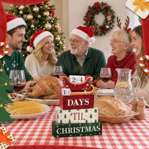 Christmas Countdown Decorations Indoor, Christmas Themed Gifts for Women - Image 5