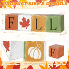 COCHIE Vintage Fall Decorations Set for Home Office Tabletop Shelf Indoor - Image 2