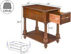 PADMA HOUSE Solid Wood Narrow End Table - Image 2