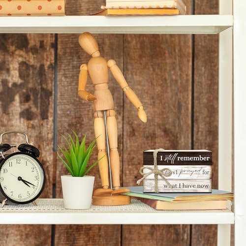 Decorative Books For Home Decor, Coffee Table Faux Wood Book Stack Decor, I Still Remember Modern Stacked Book Decor, Stacked Display Books For Shelf Mantel Nightstand Display, Three Pieces -C(10) - Image 5