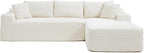 Cloud Sectional Couch, Corduroy Boneless Couches - Image 9