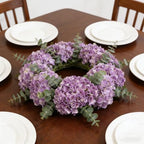Kimura's Cabin 6Pcs Artificial Hydrangeas Flower Silk Fake Flowers,Purple - Image 5