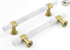 Rergy Cabinet Handles Marble Drawer Pulls and Knobs, T-Bar Hardware by Rergy