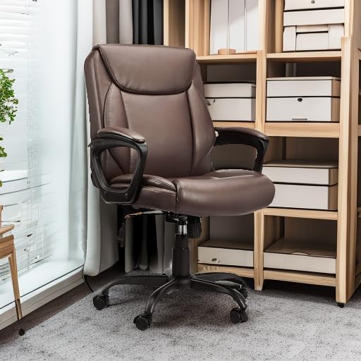 Amazon Basics Classic Puresoft PU Padded Mid-Back Office Chair - Image 2