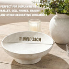 Ceramic Decorative Table Bowl Trays Home Room Decor Farmhouse (11" Rustic) - Image 3