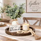 Rustic Modern Farmhouse Decor Set of 6 for Your Living Room Decor by ZENLIV