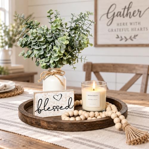 Rustic Modern Farmhouse Decor Set of 6 for Your Living Room Decor by ZENLIV