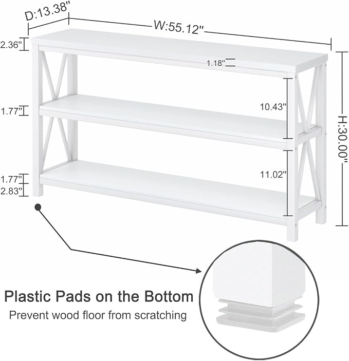 FATORRI Console Table for Entryway, Long Sofa Table - Image 2