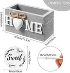 Queekay House Warming Gifts New Home Farmhouse Coasters Set of 6, White - Image 2