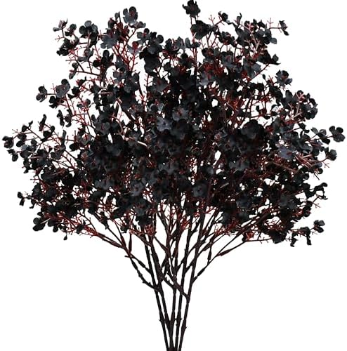 Mandy's 6 Bundles Artificial Black Baby’s Breath Flowers by Mandys
