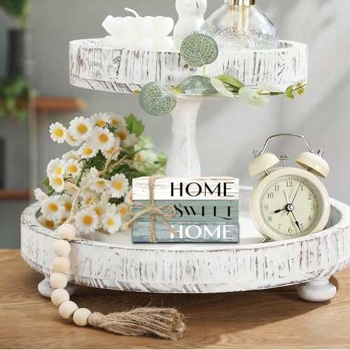 Mini Decorative Books for Home Decor, Small Wood Book Stack for Table Decor, Home Sweet Home Decor Books for Living Room Bookshelf, Farmhouse Stacked Books Decor（L36） - Image 3