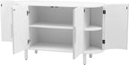 Curved Design Light Luxury Swith Adjustable Shelves, Suitable - Image 6