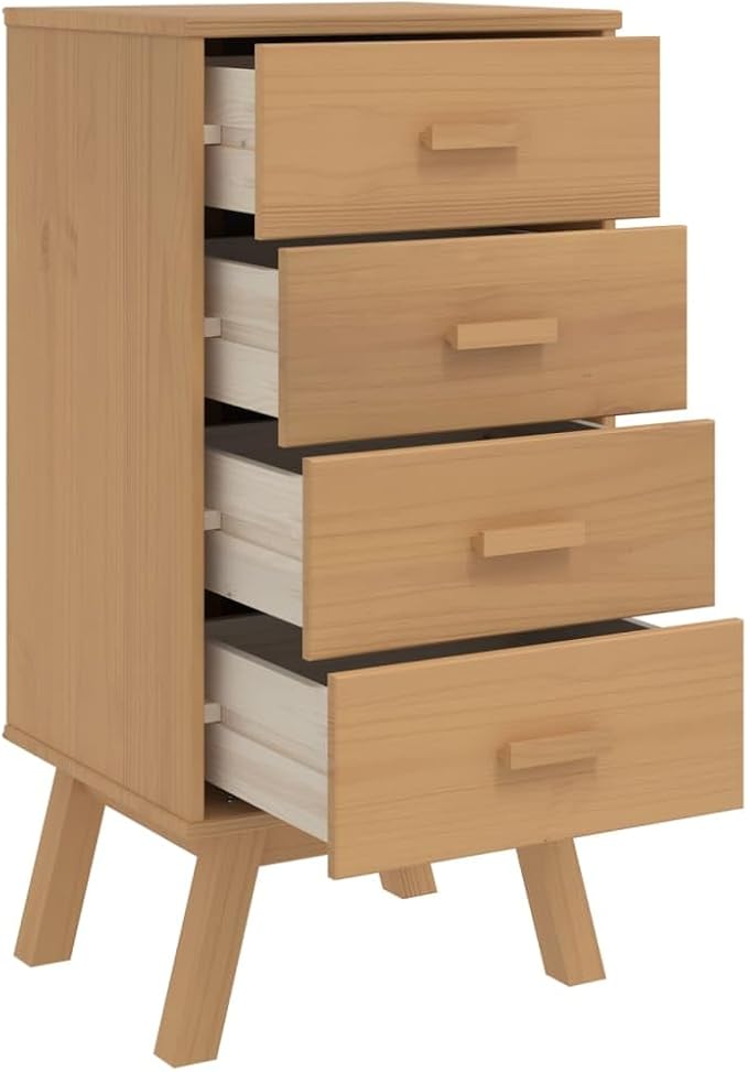 Scandinavian Style Bedside Cabinet - Image 6