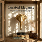 Gold Elephant Statue Home Decor Living Room Luxury Gift - Image 4