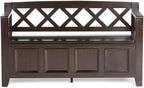 SIMPLIHOME Amherst Entryway Storage Bench - Image 5