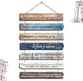 Yookeer 7 Tier Christian Wall Art Bible Verses Brown Spanish Style by Yookeer