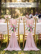 BLOSMON Flower Balls Rose Centerpieces: 2 Pcs 9.5 Inch Pink Fake Flowers - Image 4