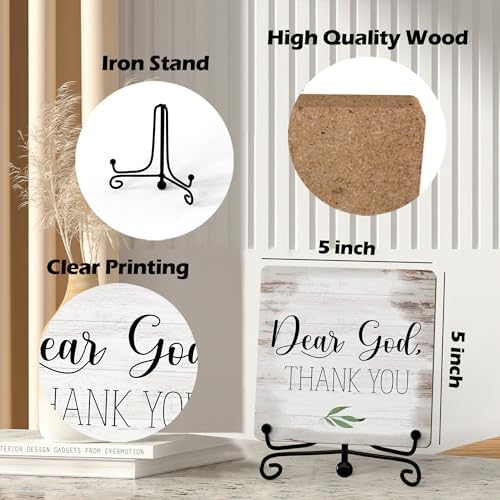 Home Decor, Farmhouse Shelf Decor For Living Room, Boho Aesthetic Table Decorations, Christian Gifts For Women Men, Entryway Tv Stand Fireplace Mantle Coffee Table Decoration (god-13) - Image 2