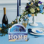 Queekay House Warming Gifts New Home Farmhouse Coasters Set of 6, Blue - Image 6