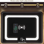 Smart Nightstand with Wireless Charging, LED Nightstand, Night Table Bedside - Image 5