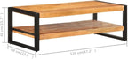 Coffee Table 47.2"x23.6"x15.7" Solid Acacia Wood, End Tables, Living Table - Image 2