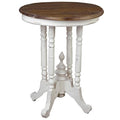 Sunset Trading Shabby Chic Cottage Table, Small Ornate, Antique white by SunsetTrading